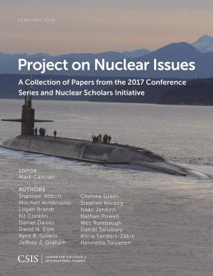 Cover of the book Project on Nuclear Issues by Jessica Farley, Jessica Farley, Allison Osterman, Stephen E. Hawes, Keith Martin, Stephen J. Morrison, King K. Holmes