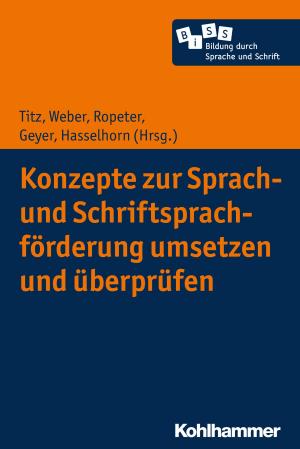 Cover of the book Konzepte zur Sprach- und Schriftsprachförderung umsetzen und überprüfen by 