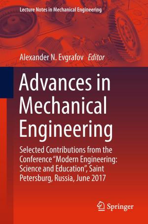 Cover of the book Advances in Mechanical Engineering by Eric Garcia-Diaz, Laurent Clerc, Morgan Chabannes, Frédéric Becquart, Jean-Charles Bénézet