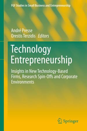 Cover of the book Technology Entrepreneurship by Andrew May