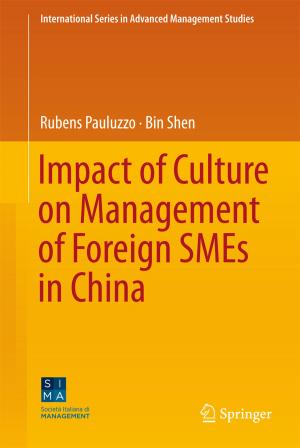 Cover of the book Impact of Culture on Management of Foreign SMEs in China by 