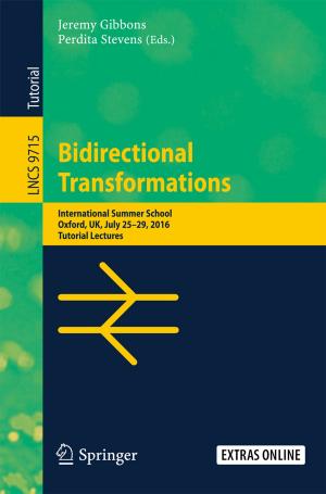 Cover of the book Bidirectional Transformations by David Cairns, Valentina Cuzzocrea, Daniel Briggs, Luísa Veloso