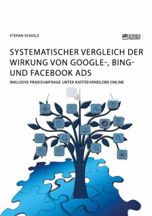 Cover of the book Systematischer Vergleich der Wirkung von Google-, Bing- und Facebook Ads by Jonas Döring, Christoph Dressler, Marius Hummitzsch