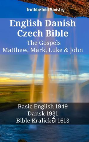 Cover of the book English Danish Czech Bible - The Gospels - Matthew, Mark, Luke & John by King James Version