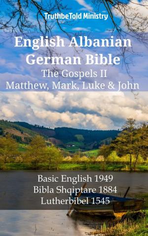 Cover of English Albanian German Bible - The Gospels II - Matthew, Mark, Luke & John