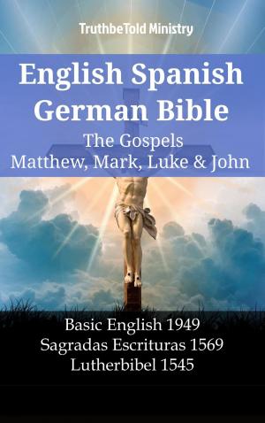 Book cover of English Spanish German Bible - The Gospels V - Matthew, Mark, Luke & John