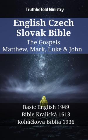 Book cover of English Czech Slovak Bible - The Gospels - Matthew, Mark, Luke & John