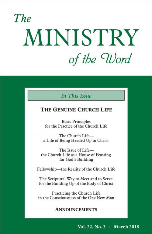 Cover of the book The Ministry of the Word, Vol. 22, No. 3 by Various Authors, Living Stream Ministry