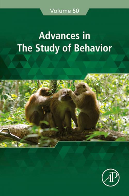 Cover of the book Advances in the Study of Behavior by Marc Naguib, John C. Mitani, Leigh W. Simmons, Louise Barrett, Susan D. Healy, Marlene Zuk, Elsevier Science