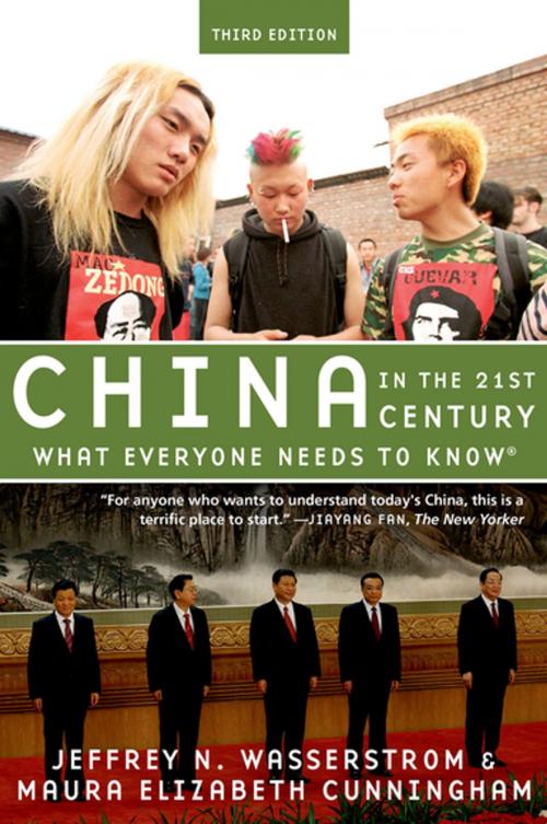 Cover of the book China in the 21st Century by Jeffrey N. Wasserstrom, Maura Elizabeth Cunningham, Oxford University Press
