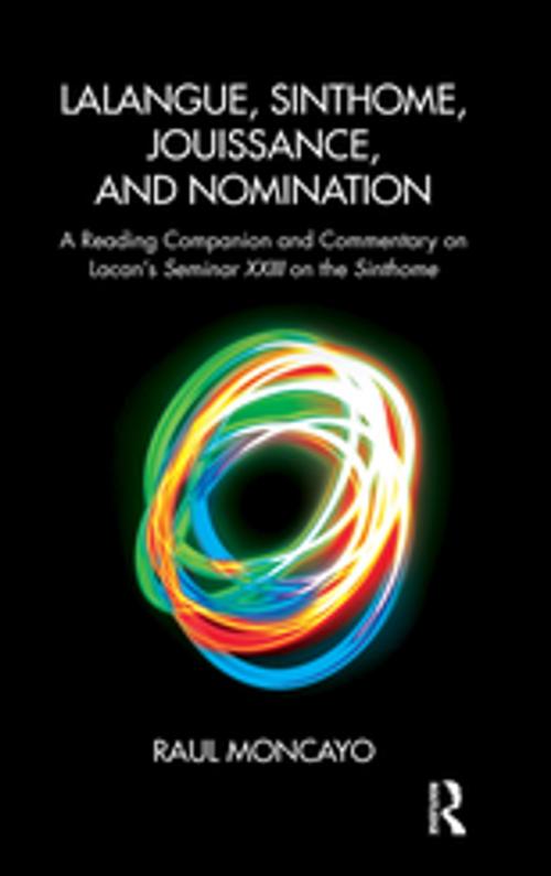 Cover of the book Lalangue, Sinthome, Jouissance, and Nomination by Raul Moncayo, Taylor and Francis
