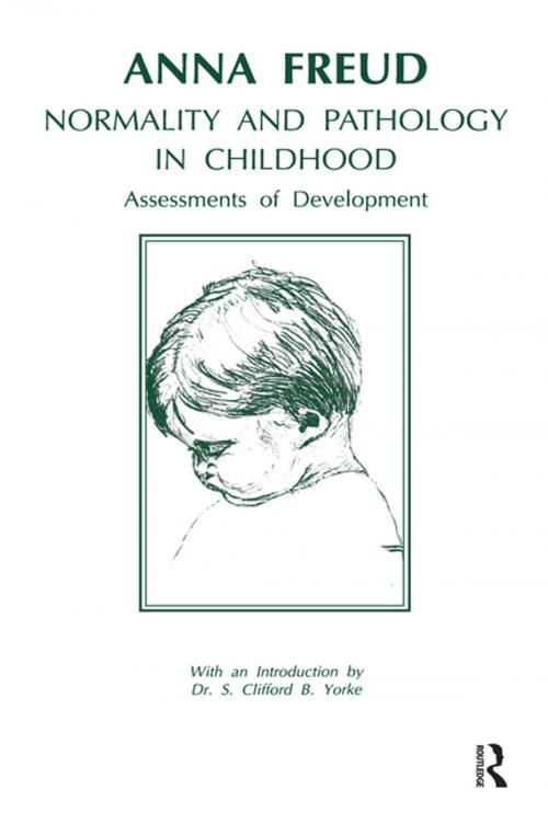 Cover of the book Normality and Pathology in Childhood by Anna Freud, Taylor and Francis