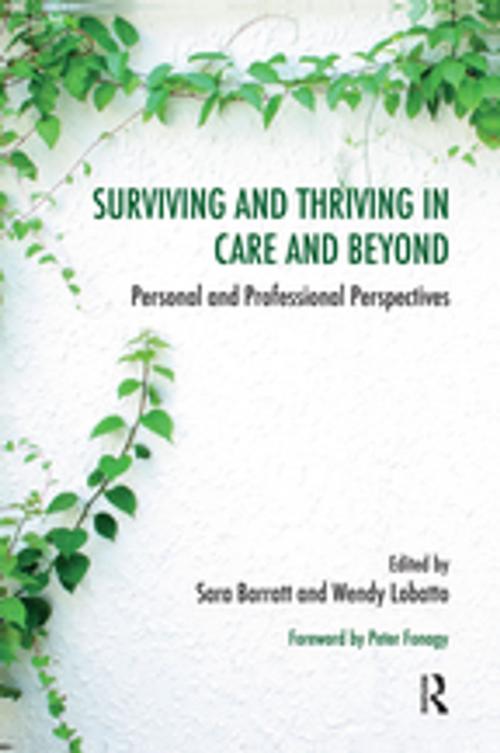 Cover of the book Surviving and Thriving in Care and Beyond by , Taylor and Francis