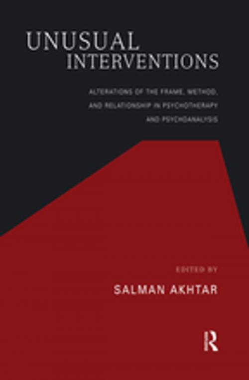 Cover of the book Unusual Interventions by Salman Akhtar, Taylor and Francis