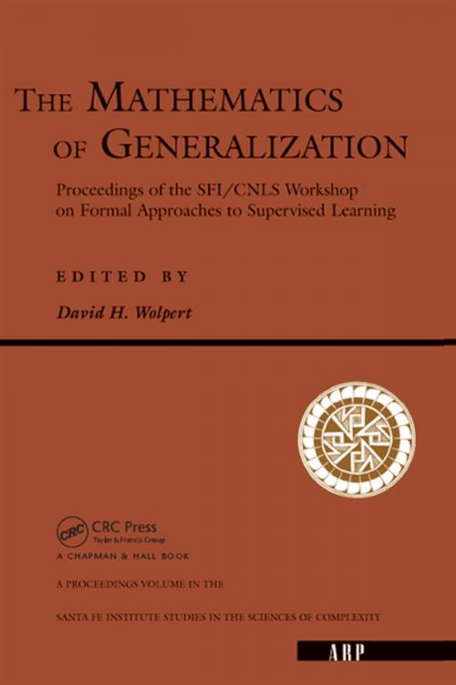 Cover of the book The Mathematics Of Generalization by , CRC Press