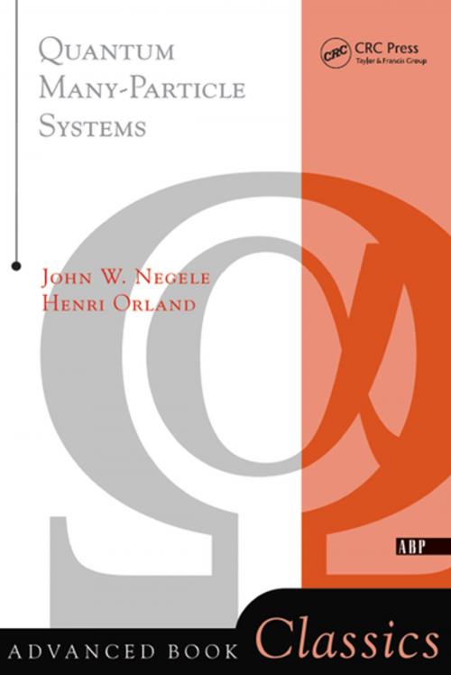 Cover of the book Quantum Many-particle Systems by John W. Negele, CRC Press