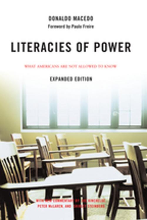 Cover of the book Literacies of Power by Donaldo Macedo, Taylor and Francis