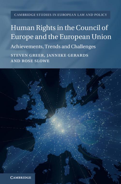 Cover of the book Human Rights in the Council of Europe and the European Union by Steven Greer, Janneke Gerards, Rose Slowe, Cambridge University Press