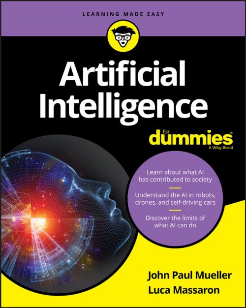 Cover of the book Artificial Intelligence For Dummies by John Paul Mueller, Luca Massaron, Wiley
