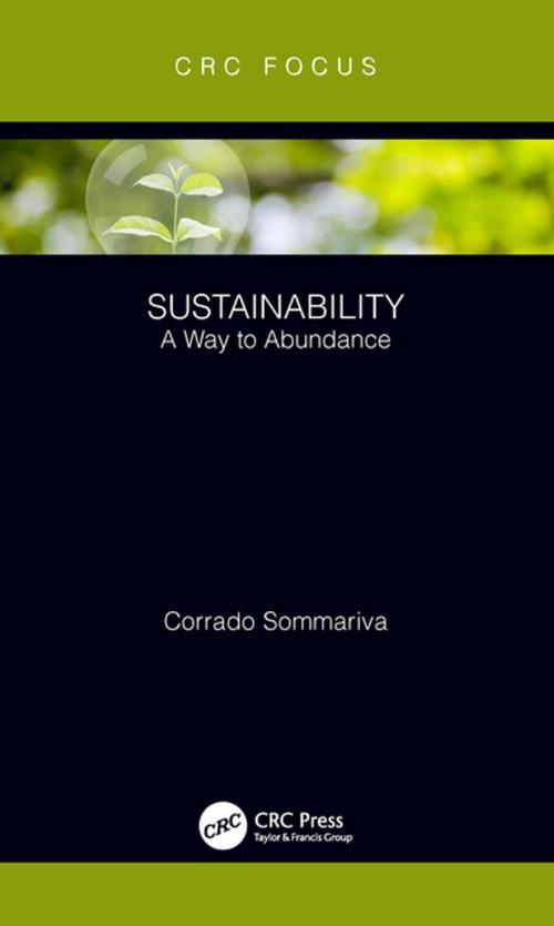 Cover of the book Sustainability by Corrado Sommariva, CRC Press