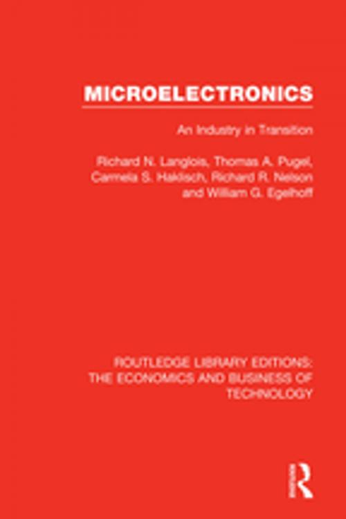 Cover of the book Micro-Electronics by Richard Langlois, Thomas Pugel, Carmela S. Haklisch, Richard R Nelson, William Egelhoff, Taylor and Francis