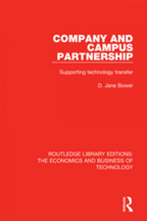Cover of the book Company and Campus Partnership by D. Jane Bower, Taylor and Francis