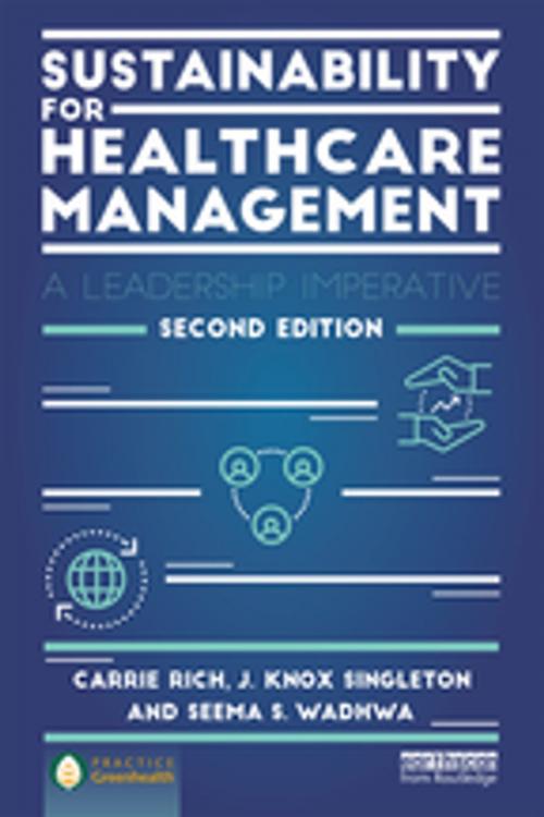 Cover of the book Sustainability for Healthcare Management by Carrie R. Rich, J. Knox Singleton, Seema S. Wadhwa, Taylor and Francis