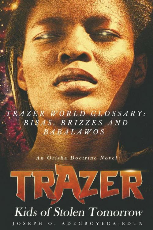 Cover of the book Trazer World Glossary: Brizzes, Bisas and Babalawos by Joseph O. Adegboyega-Edun, YorubaBoy Books