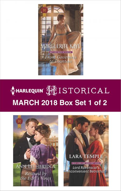 Cover of the book Harlequin Historical March 2018 - Box Set 1 of 2 by Marguerite Kaye, Ann Lethbridge, Lara Temple, Harlequin