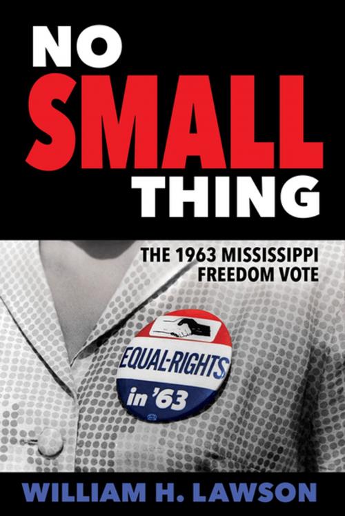 Cover of the book No Small Thing by William H. Lawson, University Press of Mississippi
