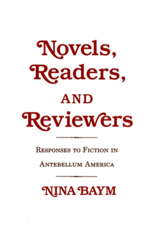 Cover of the book Novels, Readers, and Reviewers by Nina Baym, Cornell University Press