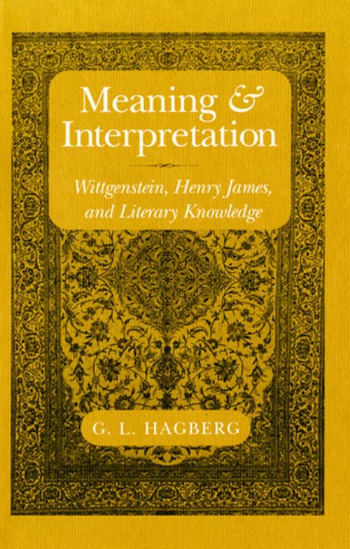 Cover of the book Meaning and Interpretation by G. L. Hagberg, Cornell University Press
