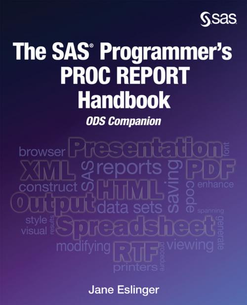 Cover of the book The SAS Programmer's PROC REPORT Handbook by Jane Eslinger, SAS Institute