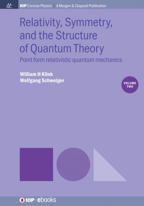 Cover of the book Relativity, Symmetry, and the Structure of Quantum Theory, Volume 2 by William H Klink, Wolfgang Schweiger, Morgan & Claypool Publishers