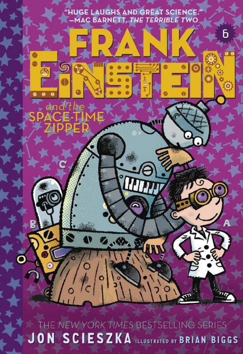 Cover of the book Frank Einstein and the Space-Time Zipper (Frank Einstein series #6) by Jon Scieszka, ABRAMS
