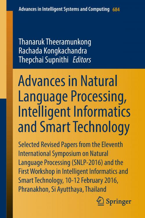 Cover of the book Advances in Natural Language Processing, Intelligent Informatics and Smart Technology by , Springer International Publishing