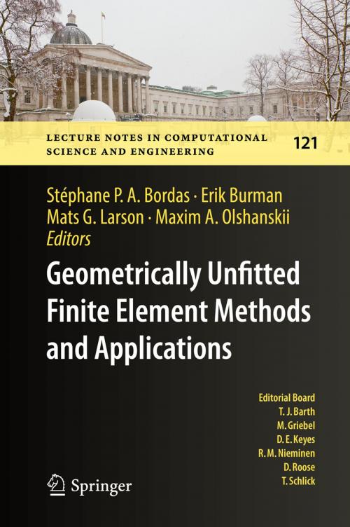 Cover of the book Geometrically Unfitted Finite Element Methods and Applications by , Springer International Publishing