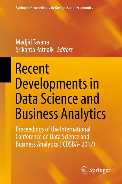 Cover of the book Recent Developments in Data Science and Business Analytics by , Springer International Publishing