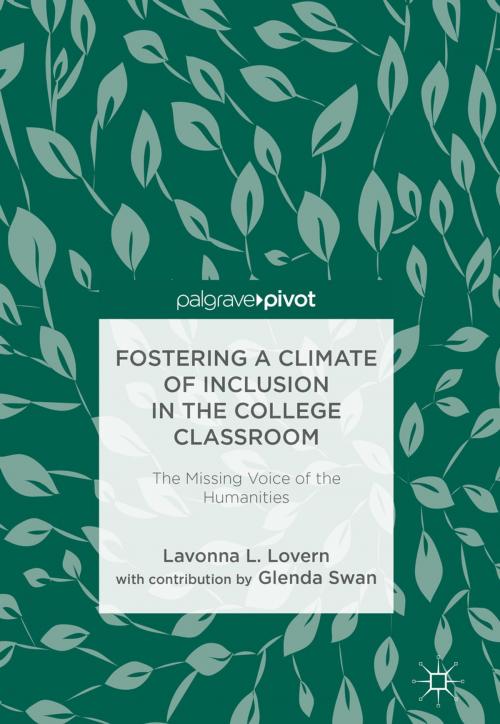 Cover of the book Fostering a Climate of Inclusion in the College Classroom by Lavonna L. Lovern, Glenda Swan, Springer International Publishing