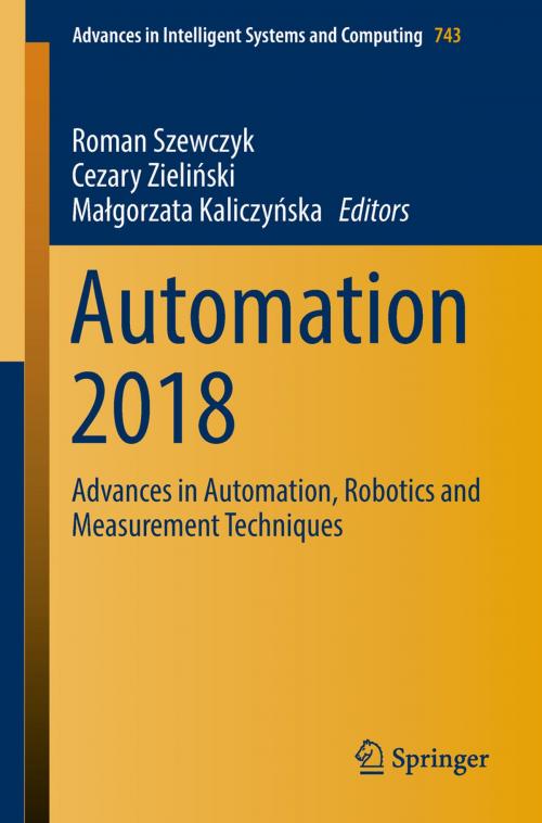 Cover of the book Automation 2018 by , Springer International Publishing