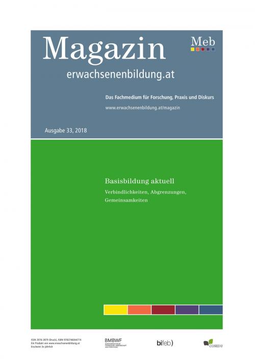 Cover of the book Basisbildung aktuell. Verbindlichkeiten, Abgrenzungen, Gemeinsamkeiten by , Books on Demand