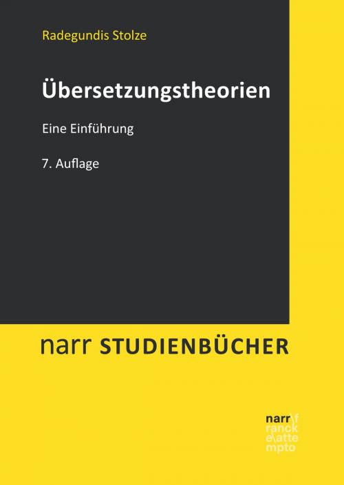 Cover of the book Übersetzungstheorien by Radegundis Stolze, Narr Francke Attempto Verlag