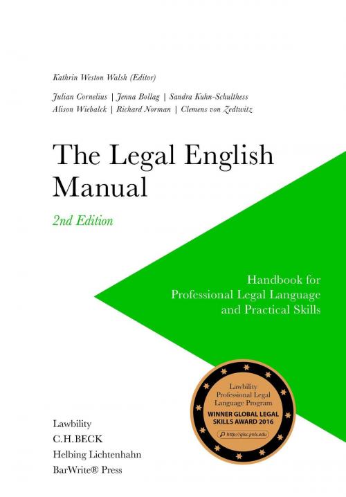 Cover of the book The Legal English Manual by Kathrin Weston Walsh, Lawbility Ltd