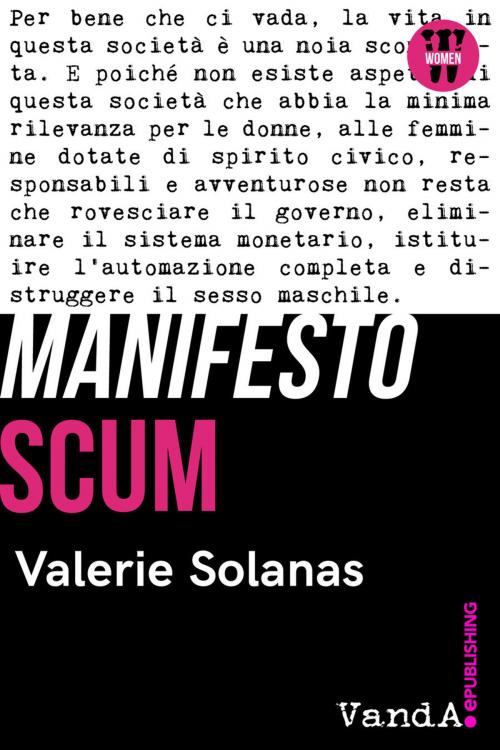 Cover of the book Manifesto SCUM by Valerie Solanas, VandA ePublishing
