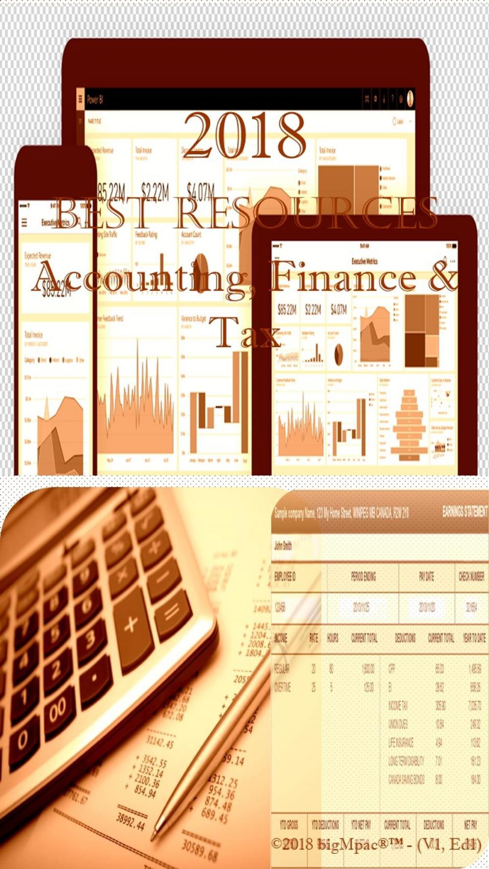Big bigCover of 2018 Best Resources for Accounting, Finance & Tax