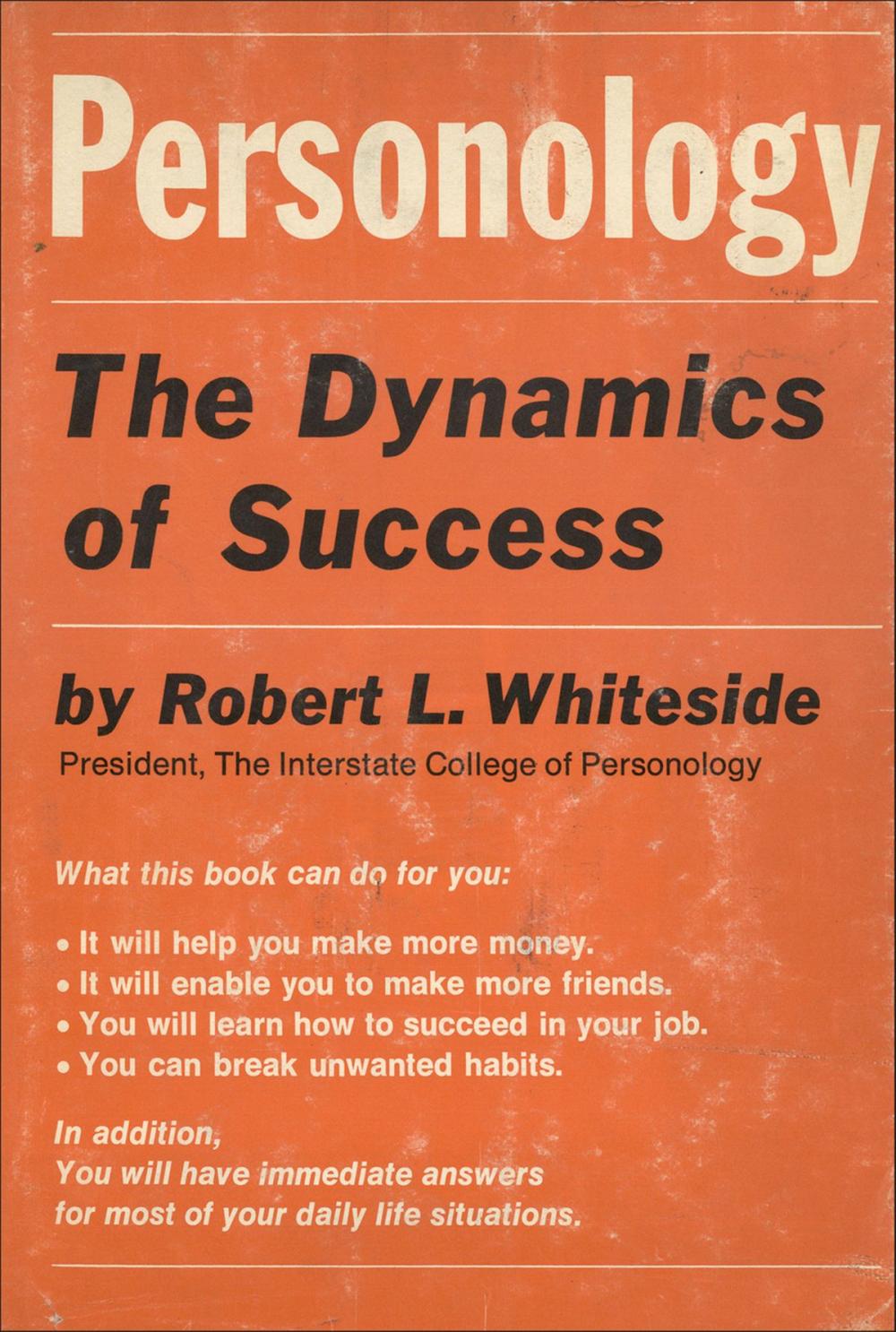 Big bigCover of Personology: The Dynamics of Success