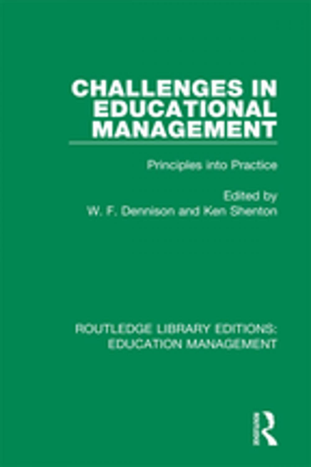 Big bigCover of Challenges in Educational Management