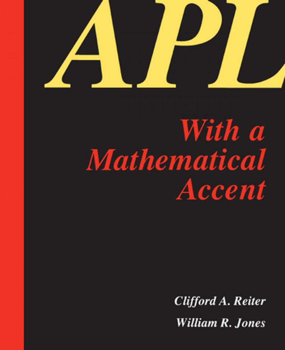 Big bigCover of APL with a Mathematical Accent