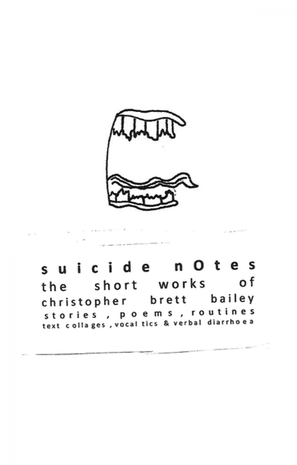 Big bigCover of suicide notes