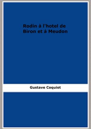 Cover of the book Rodin à l'hotel de Biron et à Meudon by Emmanuel Bove